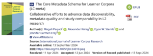 Screenshot showing title and authors of the following paper: https://www.jbe-platform.com/content/journals/10.1075/ijlcr.24010.paq